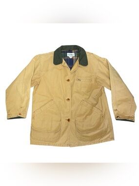 L.L. Bean Vintage Field Coat Chore Jacket Canvas button down